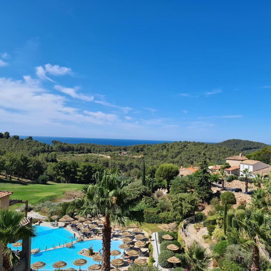 Hameau Des Amandiers - Vue Mer, Golf Et Vignes Leilighet Saint-Cyr-sur-Mer Eksteriør bilde