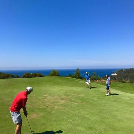 Hameau Des Amandiers - Vue Mer, Golf Et Vignes Leilighet Saint-Cyr-sur-Mer Eksteriør bilde
